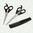 Set 3 Hair Cutting Styling Hairdressing Thinning Scissors Shears Comb
