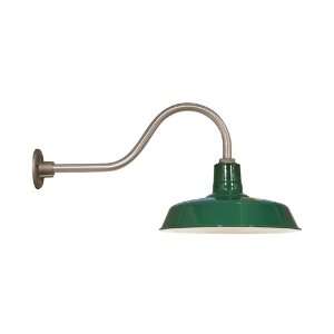 Goodrich Sky Chief 16 Porcelain Barn Light in Vintage Green with 22 