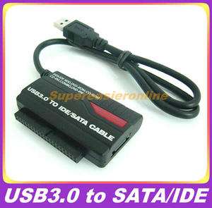 NEW USB 3.0 to 1 SATA 2.5/ 3.5 IDE All HDD Hardware Cable Adapter OTB 
