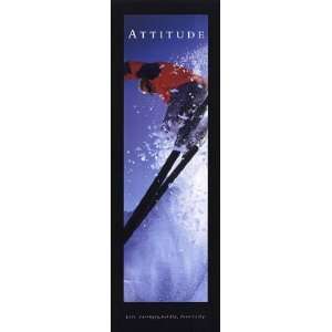  Attitude Skier by Unknown 12x36