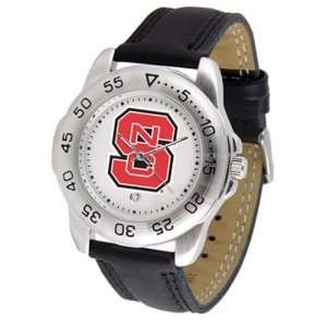  North Carolina State Wolfpack NCAA Sport Mens Watch (Leather Band 