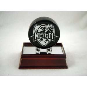  Ontario Reign Logo Solid Marble Puck
