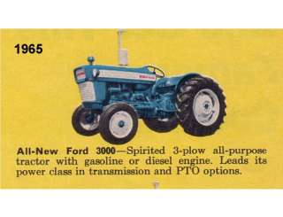 1965 Ford 3000 Tractor Refrigerator Magnet  