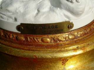 Antique French Lorage Par Bruchon Figural Spelter Table Lamp circa 