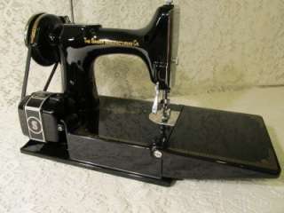   FEATHERWEIGHT 221 EARLY SCROLL FACEPLATE CLEAN AND STRONG SEWER