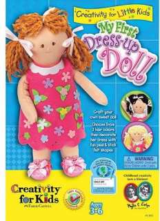   First Dress Up Doll Craft Kit for Children ~ No Sew No Mess  