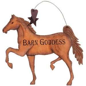  Barn Goddess  Carved Wooden Sign