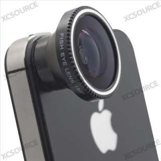 Fisheye Fish eye lens 180 degree angle with Magnet Mount for iPhone 4S 