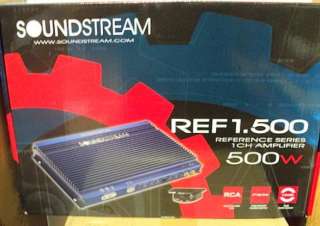 NEW Soundstream REF1.500 500W RMS, Class D Reference Series Monoblock 