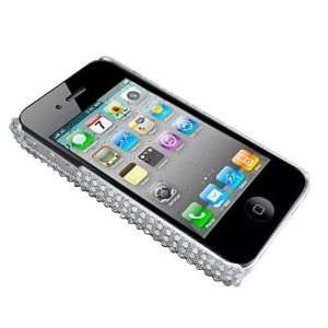    Tech Silver Diamante Case for iPhone 4 Cell Phones & Accessories