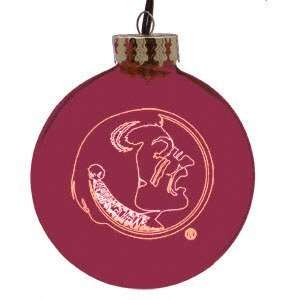  Florida State Seminoles 4 Laser Etched Ornament Sports 