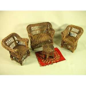  Wicker Doll Furniture Set Toys & Games