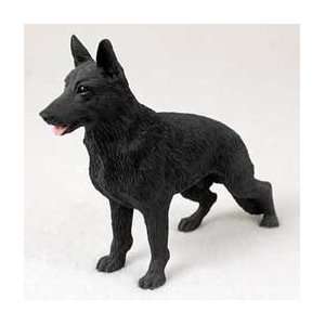  German Shepherd Dog Figurine   Black