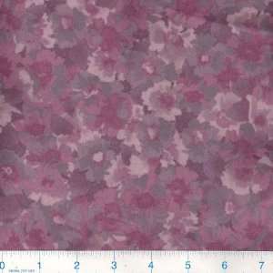  45 Wide Flannel Blossoms Plum Fabric By The Yard Arts 
