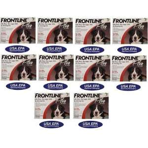  FRONTLINE PLUS for Dogs Flea & Tick 89 132 lbs Red 3 Month 