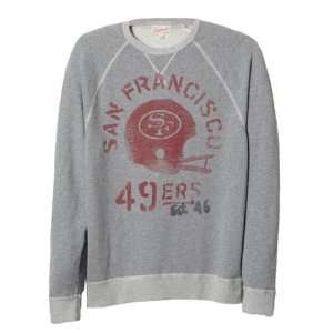 San Francisco 49ers Raglan Sweatshirt (Gray)  Sports 