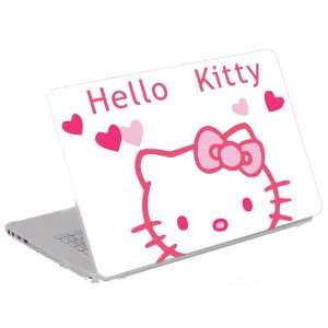   Skin) Trim to Fit 13.3 14 15.6 Laptops   Hello Kitty with Hearts