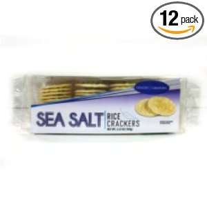 Healthy Creations Rice Crackers, Sea Salt, 3.53 Ounce (Pack of 12)