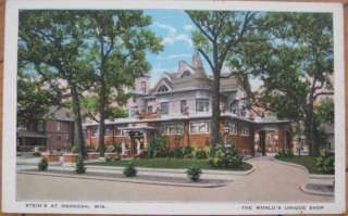 1920 Postcard Steins Shop, Oshkosh, Wisconsin WI Wis  