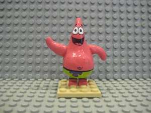 Custom LEGO Spongebob Patrick Star Minifig Minifigure Display  