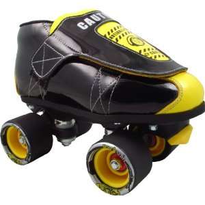  Vanilla Junior 2.0 Caution Tape Quad Roller Skates 