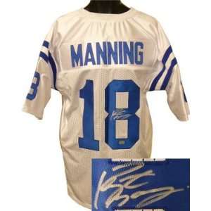  Peyton Manning signed Indianapolis Colts White Prostyle Jersey 