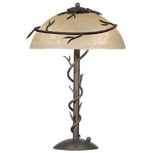  Beautiful Branching Bronze Table Lamp