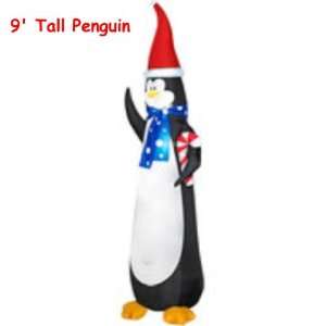 Outdoor Christmas Decor Airblown Inflatable Slender Penguin Christmas 