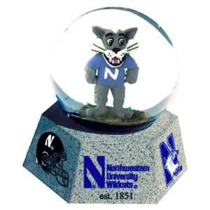  Northwestern Wildcats Mascot Musical Water Globe with 