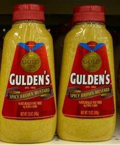 GULDEN’S ~ SPICY BROWN MUSTARD ~ 4/12 oz Bottles  