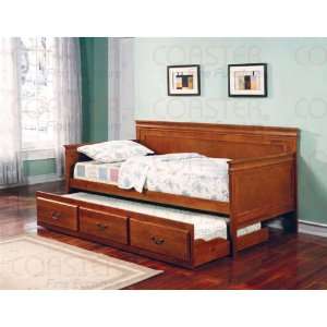  Casey Trundle Daybed in Oak Finish   Coaster Co.