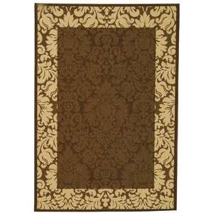 Safavieh Courtyard Collection CY2727 3409 Chocolate and Natural Indoor 
