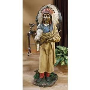  On Sale  Native American Indian Spirit Chief Statue 