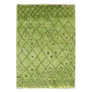  Authentic Overdyed Vintage Color Reform Area Rug Green 6 