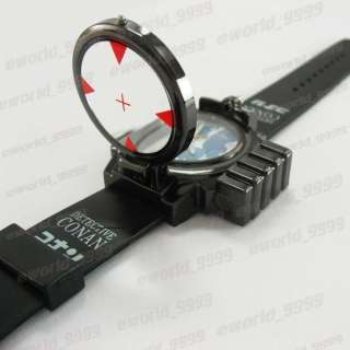 Black Stainless quartz laser jelly Wrist watch EM463B  