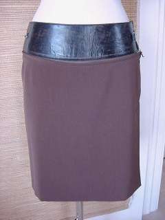 JEAN PAUL GAULTIER Skirt detachable lthr belt 6/8 wOw  