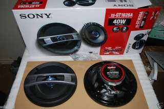 NEW PAIR Sony XS GT1626A Coaxial Car Speaker 40W 6 1/2 27242742451 