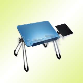 Portable Laptop Desk Table Stand Bed TV Tray Blue New  