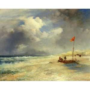     Thomas Moran   24 x 20 inches   East Hampton Beach