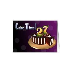  Chocolate Cake meringue stripes CAKE TIME Happy 27th 