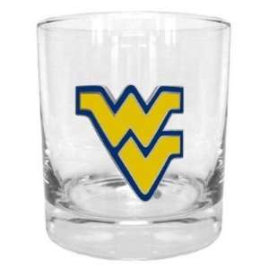 West Virginia Mountaineers Rocks Glass   NCAA College Athletics   Fan 