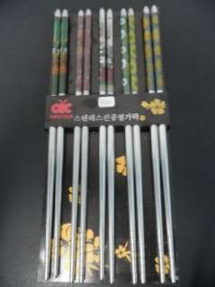 Different Pairs Korean Stainless Steel Chopsticks 1  
