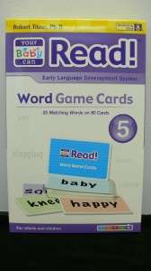   CAN READ 5 VOLUME SET + WORD CARDS/GAMES & 1ST WORDS BOOK USED TWICE