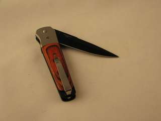 Spring Assist Open Knife HUGE Stiletto Blade Switch  