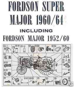   & Super Major Tractors Parts List Manual 1952 1964 Multilingual CD