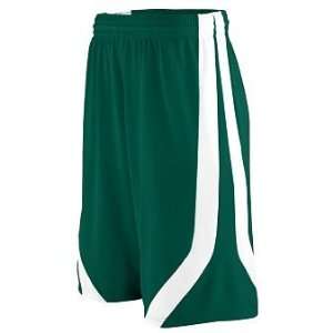  Adult Triple Double Game Short   Green and White   Medium 