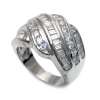   Sterling Silver 2.75 Carat CZ Engagement Wedding Ring Set Size 5 10
