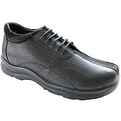 Aetrex Mens Black Walking Orthotic Shoes  