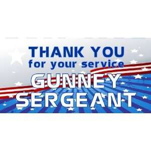   Vinyl Banner   Thank You For Your Service Sergeant 