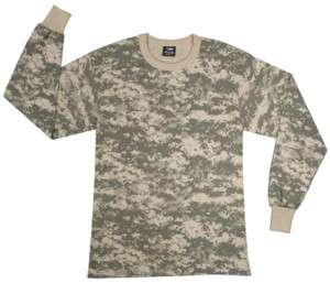 Shirt Long Sleeve ACU Digital Army Combat Camouflage 613902638532 
